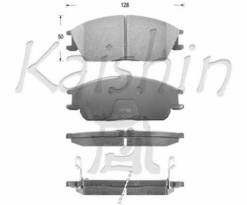 Kaishin FK11091 Гальмівні колодки, комплект FK11091: Купити в Україні - Добра ціна на EXIST.UA!