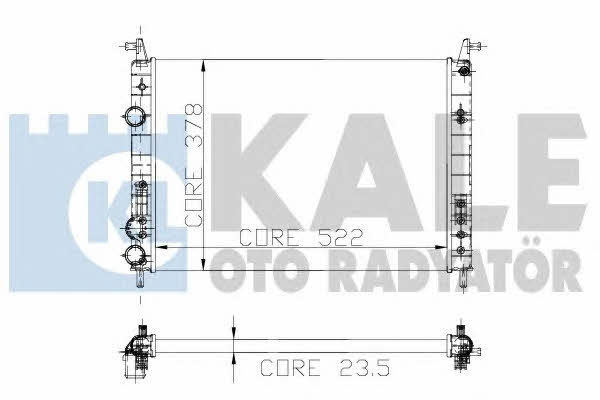 Kale Oto Radiator 142800 Радіатор охолодження двигуна 142800: Купити в Україні - Добра ціна на EXIST.UA!