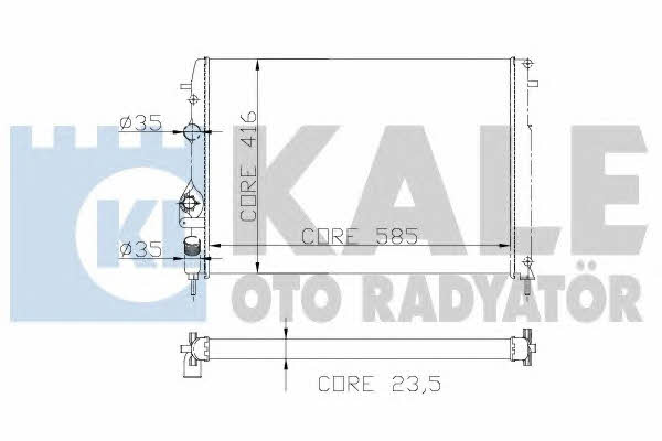Kale Oto Radiator 205500 Радіатор охолодження двигуна 205500: Купити в Україні - Добра ціна на EXIST.UA!