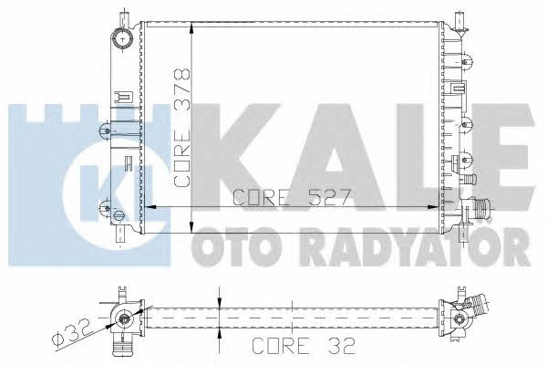 Kale Oto Radiator 103500 Радіатор охолодження двигуна 103500: Купити в Україні - Добра ціна на EXIST.UA!