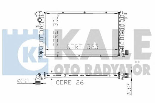 Kale Oto Radiator 217100 Радіатор охолодження двигуна 217100: Купити в Україні - Добра ціна на EXIST.UA!