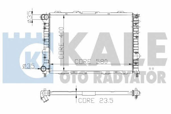 Kale Oto Radiator 230800 Радіатор охолодження двигуна 230800: Купити в Україні - Добра ціна на EXIST.UA!