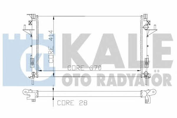 Kale Oto Radiator 207300 Радіатор охолодження двигуна 207300: Купити в Україні - Добра ціна на EXIST.UA!