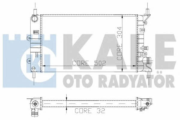 Kale Oto Radiator 103200 Радіатор охолодження двигуна 103200: Купити в Україні - Добра ціна на EXIST.UA!