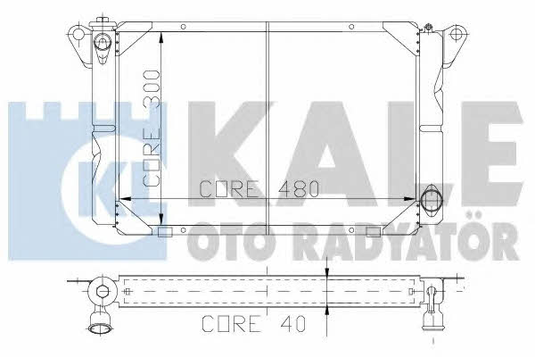 Kale Oto Radiator 106800 Радіатор охолодження двигуна 106800: Купити в Україні - Добра ціна на EXIST.UA!