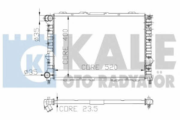 Kale Oto Radiator 230900 Радіатор охолодження двигуна 230900: Купити в Україні - Добра ціна на EXIST.UA!