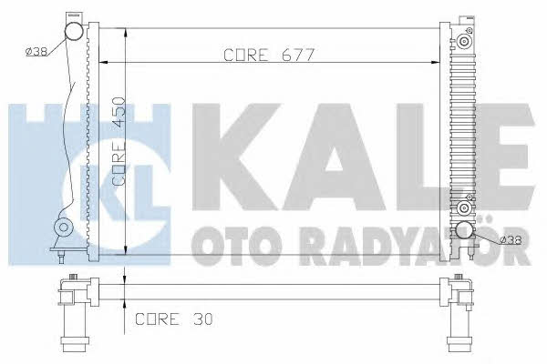 Kale Oto Radiator 364600 Радіатор охолодження двигуна 364600: Купити в Україні - Добра ціна на EXIST.UA!