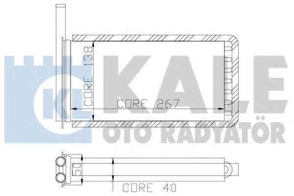 Kale Oto Radiator 104700 Радіатор опалювача салону 104700: Купити в Україні - Добра ціна на EXIST.UA!