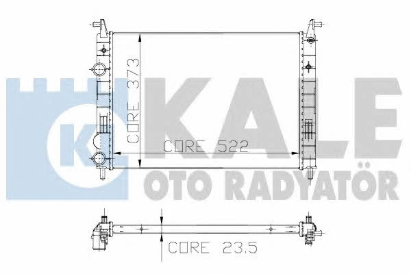 Kale Oto Radiator 142900 Радіатор охолодження двигуна 142900: Купити в Україні - Добра ціна на EXIST.UA!