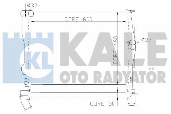 Kale Oto Radiator 348700 Радіатор охолодження двигуна 348700: Приваблива ціна - Купити в Україні на EXIST.UA!