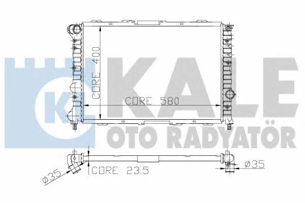 Kale Oto Radiator 230700 Радіатор охолодження двигуна 230700: Купити в Україні - Добра ціна на EXIST.UA!