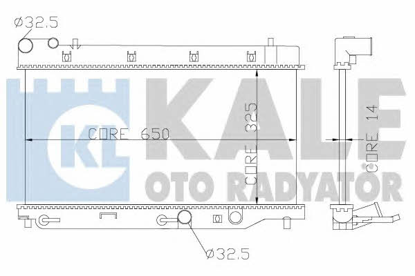 Kale Oto Radiator 349800 Радіатор охолодження двигуна 349800: Приваблива ціна - Купити в Україні на EXIST.UA!
