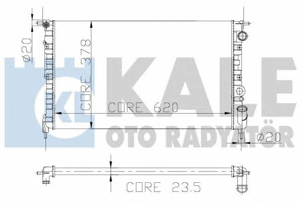 Kale Oto Radiator 108200 Радіатор охолодження двигуна 108200: Купити в Україні - Добра ціна на EXIST.UA!