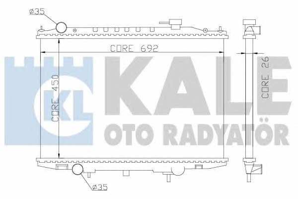 Kale Oto Radiator 362900 Радіатор охолодження двигуна 362900: Купити в Україні - Добра ціна на EXIST.UA!