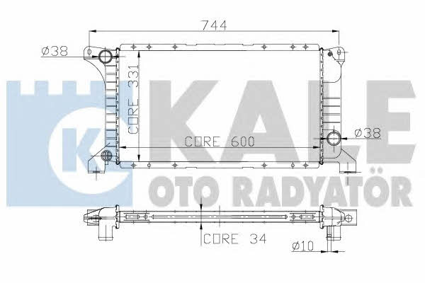 Kale Oto Radiator 221200 Радіатор охолодження двигуна 221200: Купити в Україні - Добра ціна на EXIST.UA!