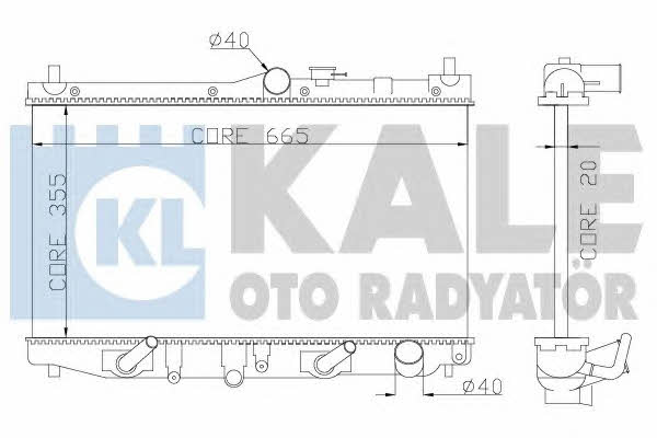 Kale Oto Radiator 349900 Радіатор охолодження двигуна 349900: Купити в Україні - Добра ціна на EXIST.UA!