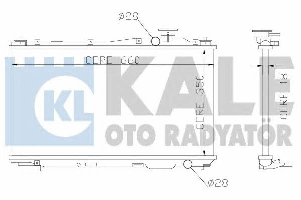 Kale Oto Radiator 357000 Радіатор охолодження двигуна 357000: Купити в Україні - Добра ціна на EXIST.UA!