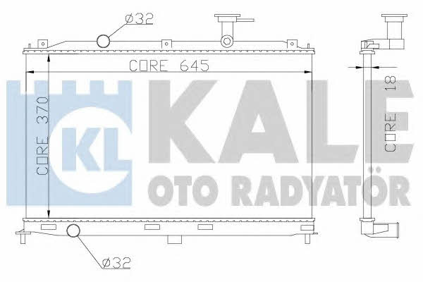Kale Oto Radiator 358000 Радіатор охолодження двигуна 358000: Купити в Україні - Добра ціна на EXIST.UA!