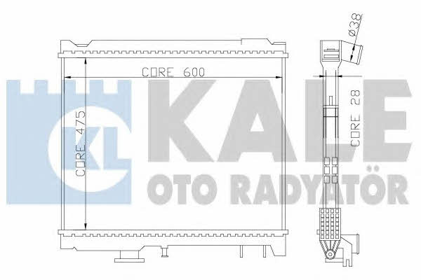 Kale Oto Radiator 358700 Радіатор охолодження двигуна 358700: Купити в Україні - Добра ціна на EXIST.UA!