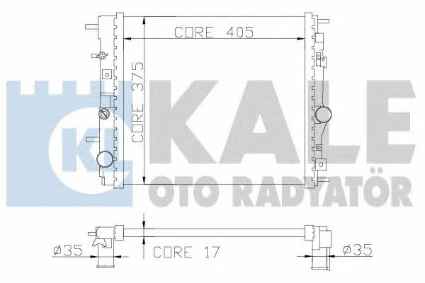 Kale Oto Radiator 362500 Радіатор охолодження двигуна 362500: Приваблива ціна - Купити в Україні на EXIST.UA!