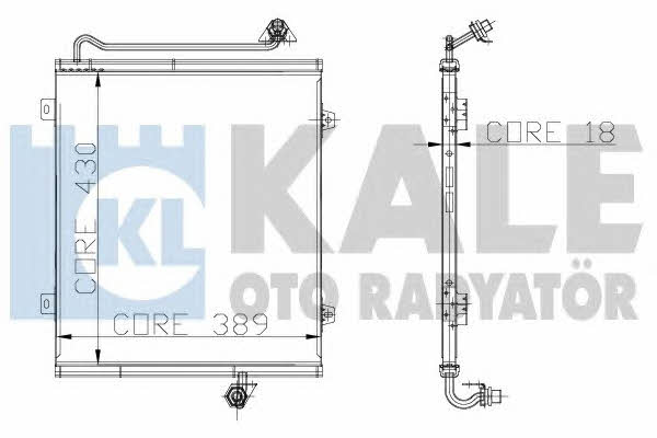 Kale Oto Radiator 108900 Радіатор кондиціонера (Конденсатор) 108900: Купити в Україні - Добра ціна на EXIST.UA!