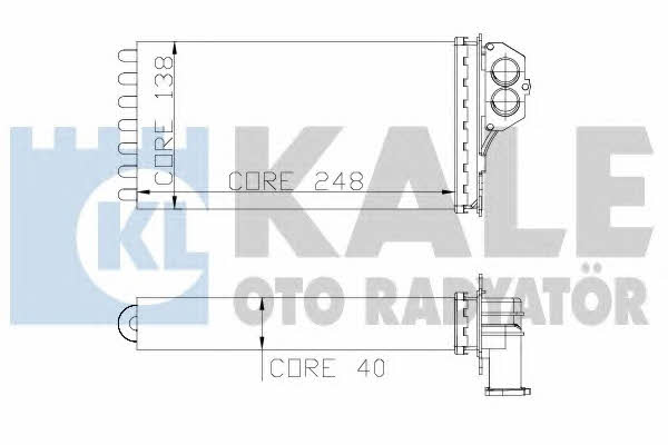 Kale Oto Radiator 319000 Радіатор опалювача салону 319000: Купити в Україні - Добра ціна на EXIST.UA!