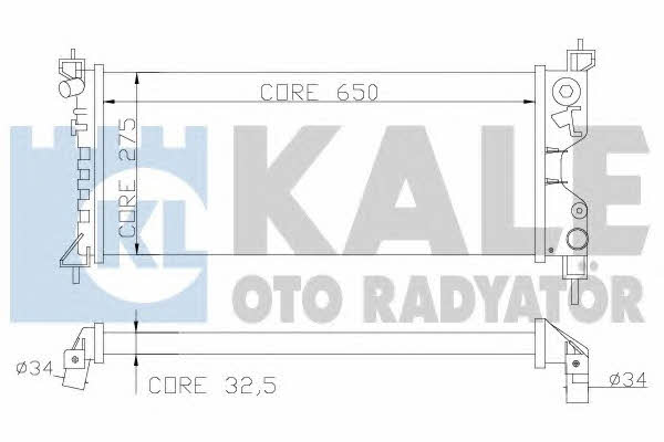 Kale Oto Radiator 372600 Радіатор охолодження двигуна 372600: Купити в Україні - Добра ціна на EXIST.UA!