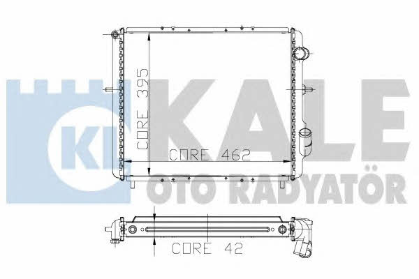 Kale Oto Radiator 207900 Радіатор охолодження двигуна 207900: Купити в Україні - Добра ціна на EXIST.UA!