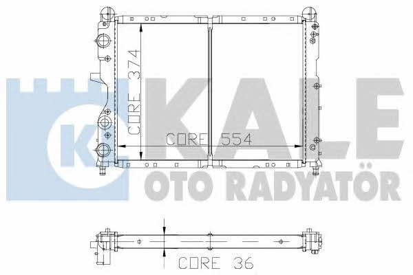 Kale Oto Radiator 102000 Радіатор охолодження двигуна 102000: Купити в Україні - Добра ціна на EXIST.UA!
