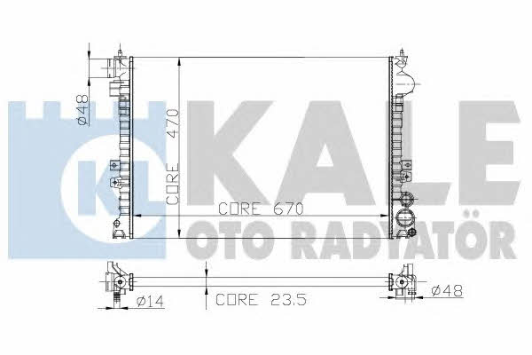 Kale Oto Radiator 217500 Радіатор охолодження двигуна 217500: Купити в Україні - Добра ціна на EXIST.UA!