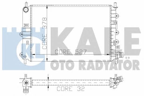 Kale Oto Radiator 103400 Радіатор охолодження двигуна 103400: Купити в Україні - Добра ціна на EXIST.UA!