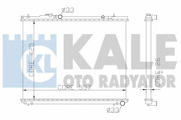 Kale Oto Radiator 355600 Радіатор охолодження двигуна 355600: Приваблива ціна - Купити в Україні на EXIST.UA!
