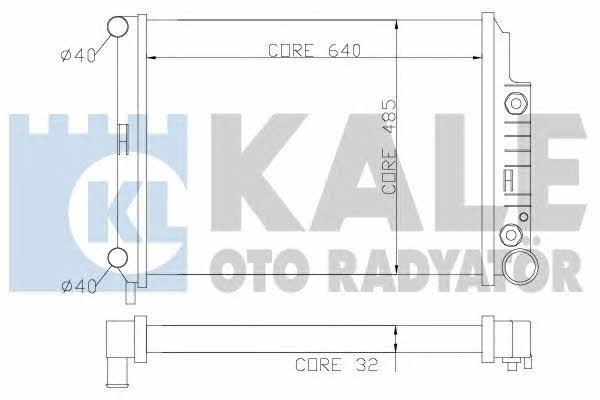 Kale Oto Radiator 351600 Радіатор охолодження двигуна 351600: Купити в Україні - Добра ціна на EXIST.UA!