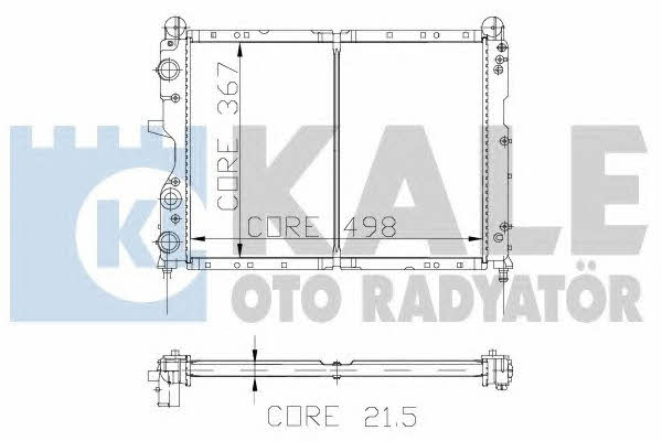 Kale Oto Radiator 101798 Радіатор охолодження двигуна 101798: Купити в Україні - Добра ціна на EXIST.UA!