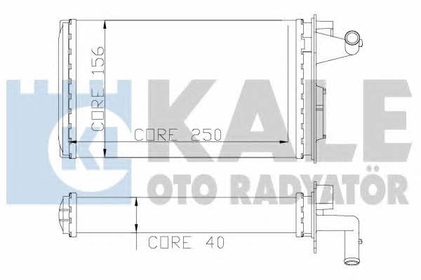 Kale Oto Radiator 116600 Радіатор опалювача салону 116600: Купити в Україні - Добра ціна на EXIST.UA!