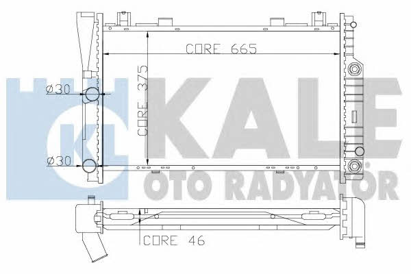 Kale Oto Radiator 351700 Радіатор охолодження двигуна 351700: Купити в Україні - Добра ціна на EXIST.UA!