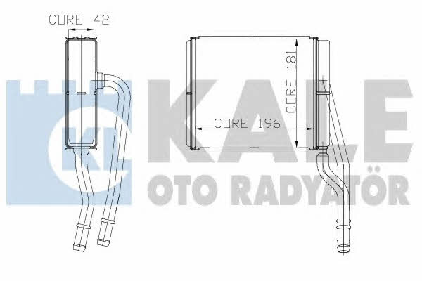 Kale Oto Radiator 177500 Радіатор опалювача салону 177500: Купити в Україні - Добра ціна на EXIST.UA!