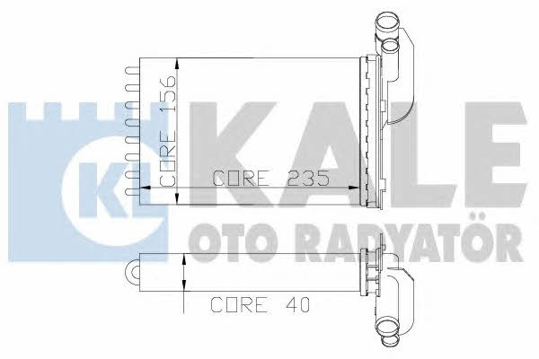 Kale Oto Radiator 110000 Радіатор опалювача салону 110000: Купити в Україні - Добра ціна на EXIST.UA!