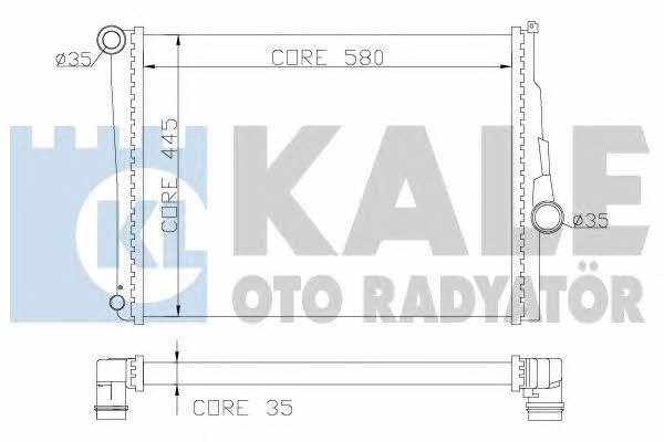Kale Oto Radiator 354400 Радіатор охолодження двигуна 354400: Приваблива ціна - Купити в Україні на EXIST.UA!