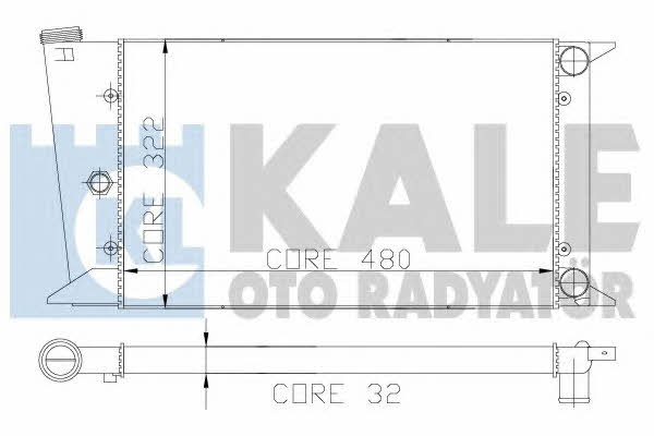 Kale Oto Radiator 117900 Радіатор охолодження двигуна 117900: Купити в Україні - Добра ціна на EXIST.UA!