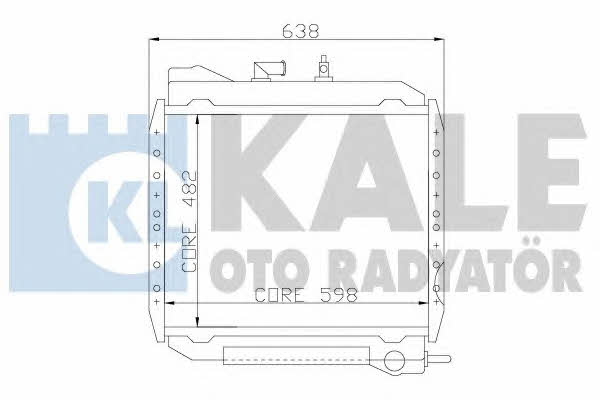 Kale Oto Radiator 114200 Радіатор охолодження двигуна 114200: Купити в Україні - Добра ціна на EXIST.UA!