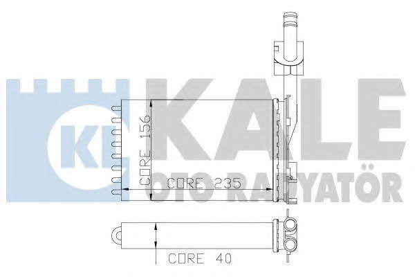 Kale Oto Radiator 109900 Радіатор опалювача салону 109900: Купити в Україні - Добра ціна на EXIST.UA!