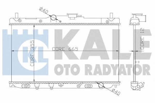 Kale Oto Radiator 357700 Радіатор охолодження двигуна 357700: Купити в Україні - Добра ціна на EXIST.UA!