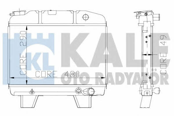 Kale Oto Radiator 117700 Радіатор охолодження двигуна 117700: Купити в Україні - Добра ціна на EXIST.UA!