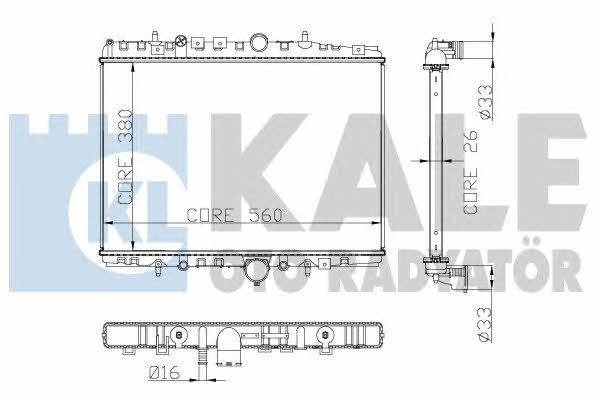 258100 Kale Oto Radiator Радіатор охолодження двигуна