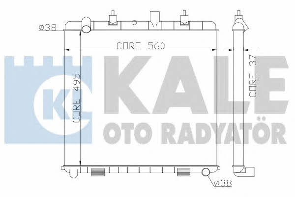 Kale Oto Radiator 359300 Радіатор охолодження двигуна 359300: Приваблива ціна - Купити в Україні на EXIST.UA!