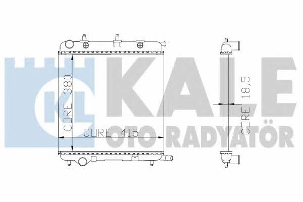 Kale Oto Radiator 285300 Радіатор охолодження двигуна 285300: Купити в Україні - Добра ціна на EXIST.UA!
