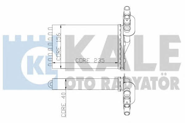 Kale Oto Radiator 252100 Радіатор опалювача салону 252100: Приваблива ціна - Купити в Україні на EXIST.UA!