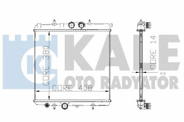 Kale Oto Radiator 216899 Радіатор охолодження двигуна 216899: Купити в Україні - Добра ціна на EXIST.UA!