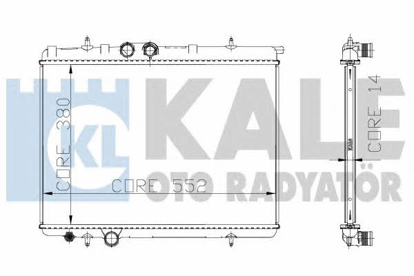 Kale Oto Radiator 216699 Радіатор охолодження двигуна 216699: Купити в Україні - Добра ціна на EXIST.UA!